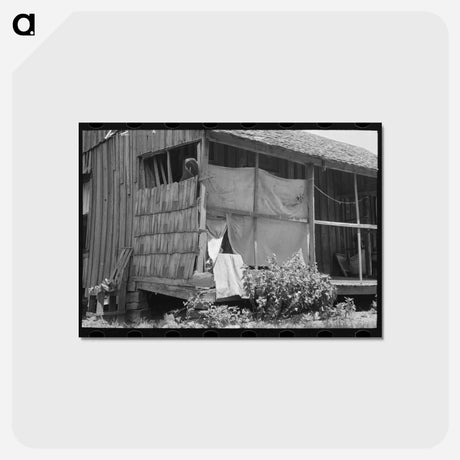 アートポストカード-Porch of a WPA Worker
 - ラッセル リー Postcard.