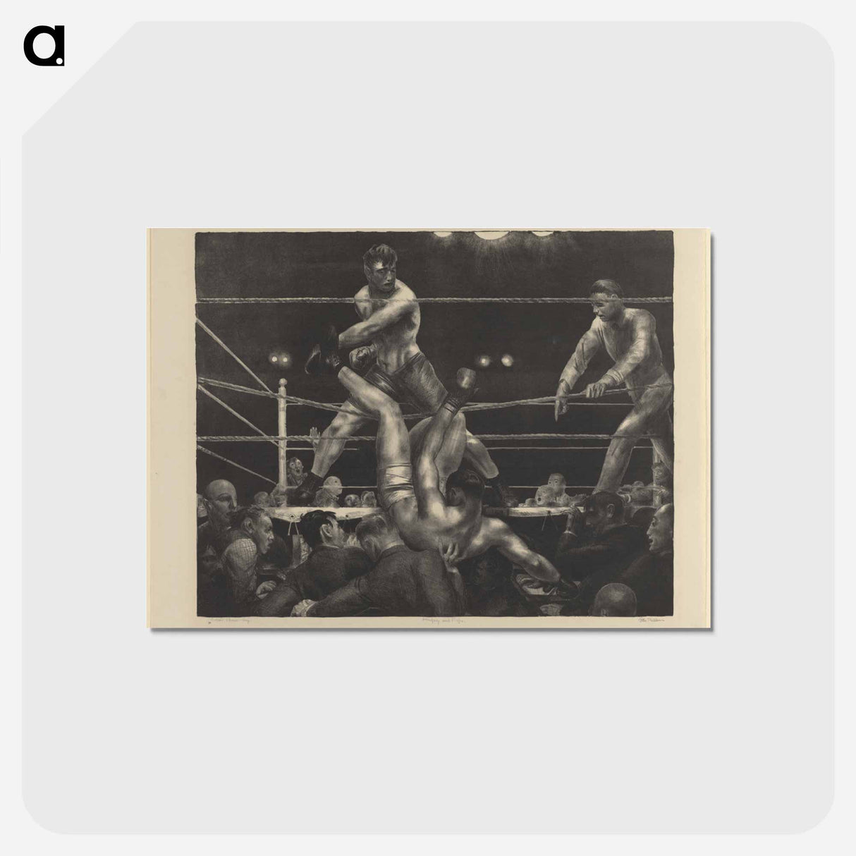 アートポストカード-Dempsey and Firpo
 - ボストン公共図書館 Postcard.