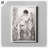 アートパネル-Nude Woman Seated
 - ボストン公共図書館 Canvas.