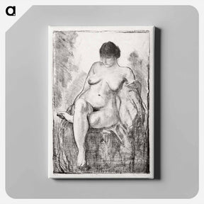 アートパネル-Nude Woman Seated
 - ボストン公共図書館 Canvas.