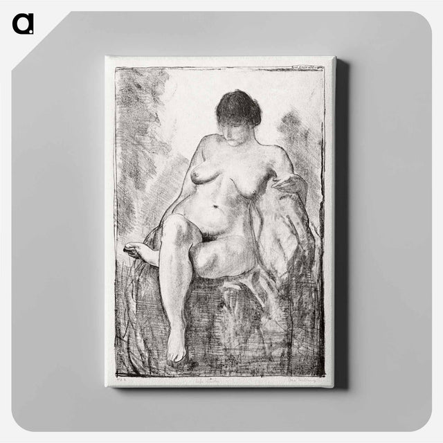 アートパネル-Nude Woman Seated
 - ボストン公共図書館 Canvas.