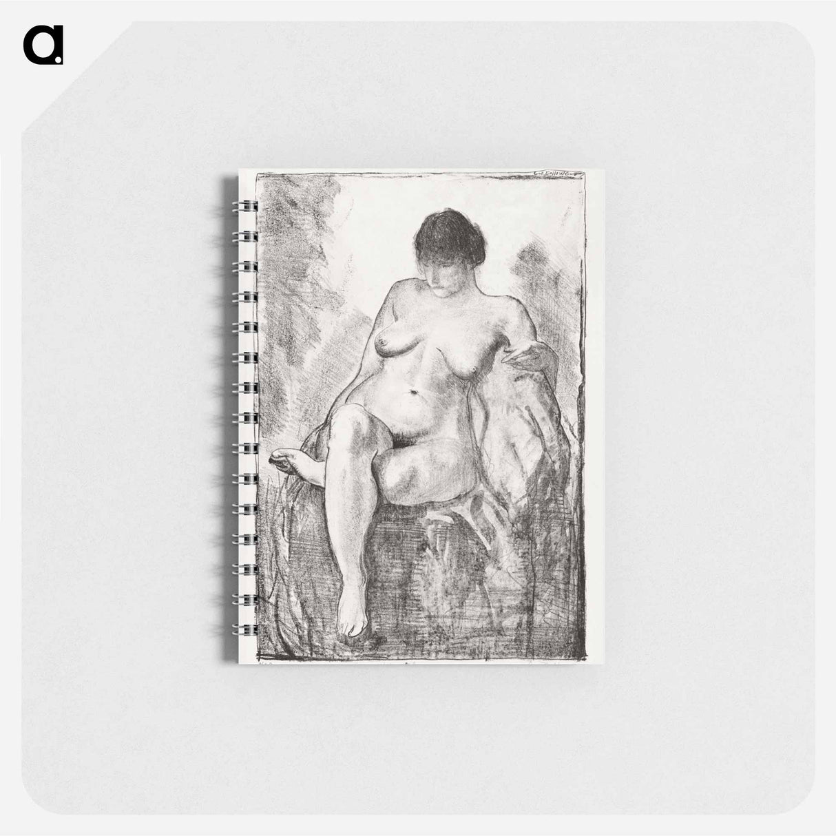 アートメモ帳-Nude Woman Seated
 - ボストン公共図書館 Memo.