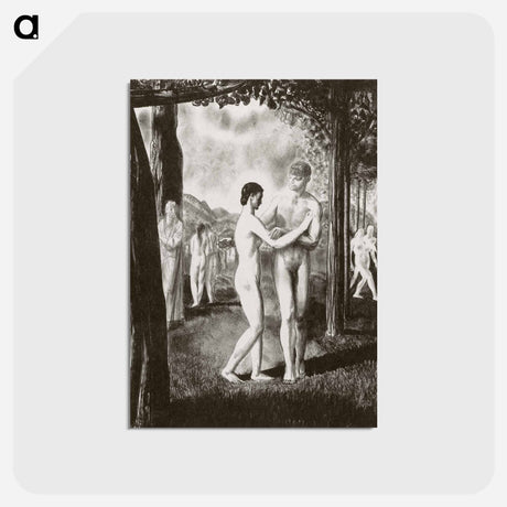 アートポストカード-The Lovers That Passed Him By
 - ボストン公共図書館 Postcard.