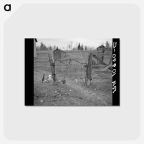 アートポストカード-Bedstead Gate
 - ラッセル リー Postcard.