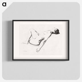 アートポスター-Nude on a Pillow
 - ボストン公共図書館 Poster.