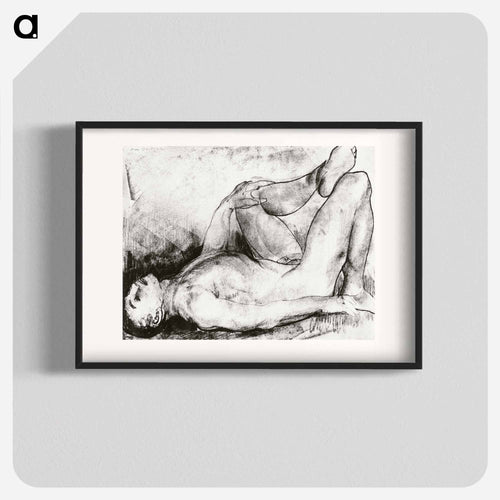 Man on his back, nude
 - ボストン公共図書館 Poster.