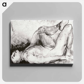 アートパネル-Man on his back, nude
 - ボストン公共図書館 Canvas.