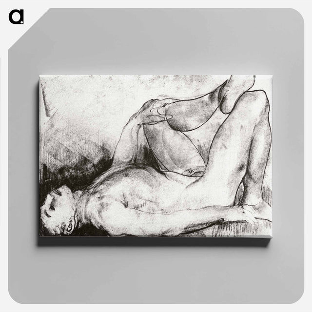 アートパネル-Man on his back, nude
 - ボストン公共図書館 Canvas.