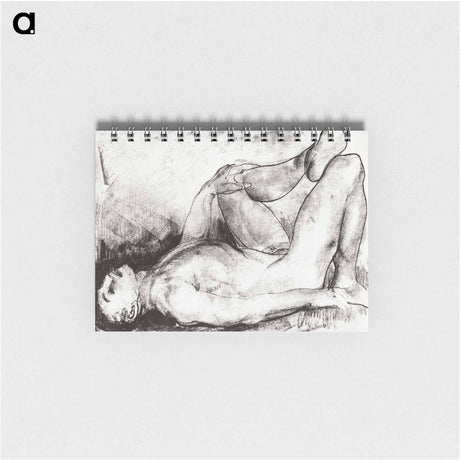 アートメモ帳-Man on his back, nude
 - ボストン公共図書館 Memo.