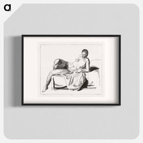 アートポスター-Nude on a Couch
 - ボストン公共図書館 Poster.