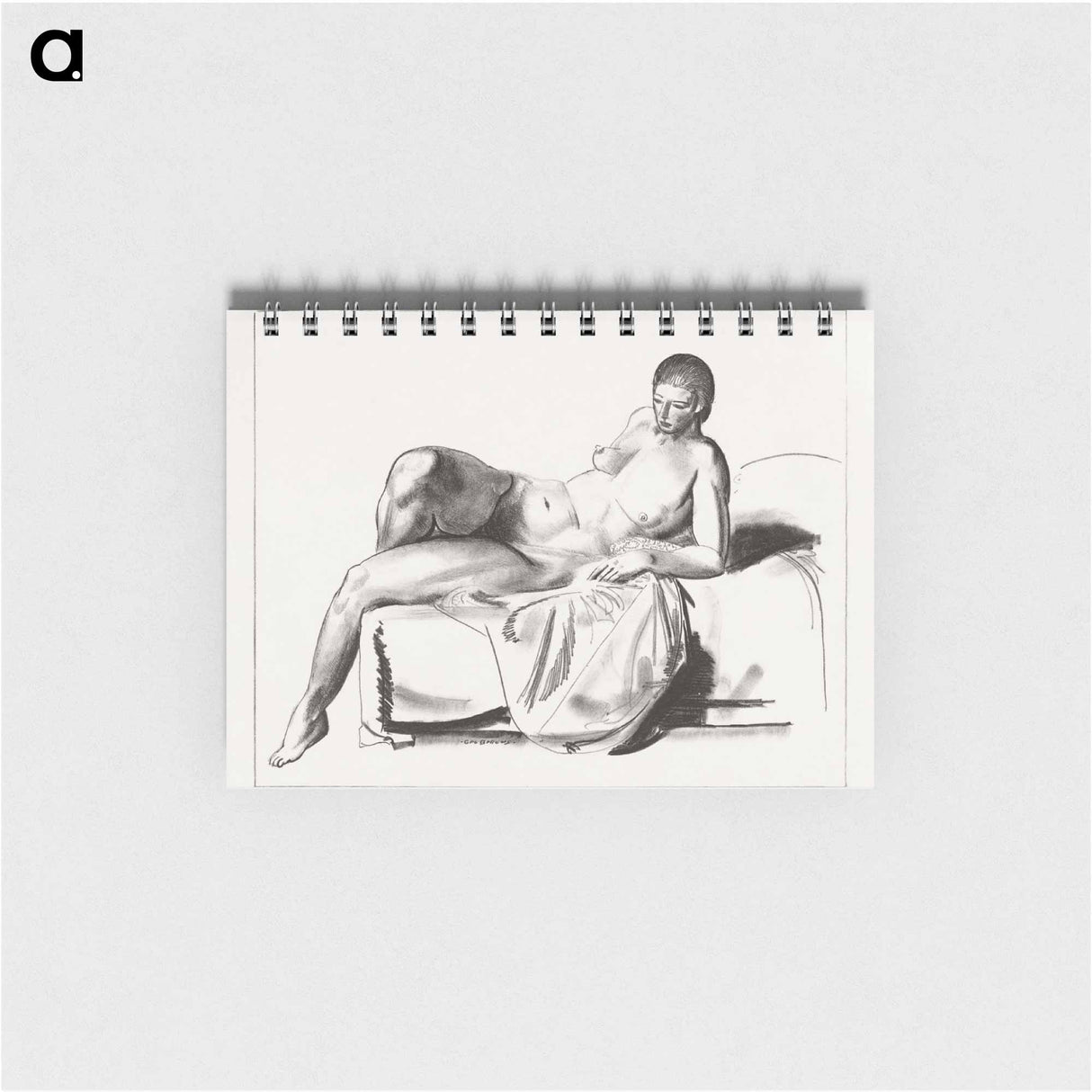 アートメモ帳-Nude on a Couch
 - ボストン公共図書館 Memo.