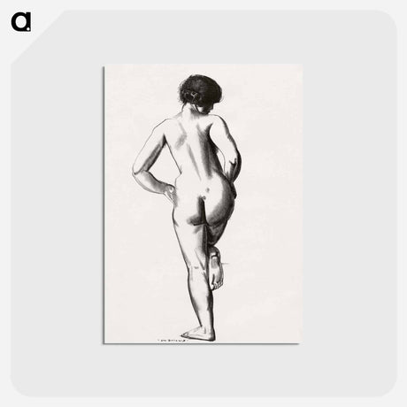 アートポストカード-Nude Study
 - ボストン公共図書館 Postcard.