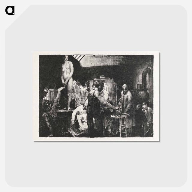 アートポストカード-The Life Class, Second Stone
 - ボストン公共図書館 Postcard.