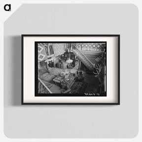 アートポスター-Navajo Lodge Living Room
 - ラッセル リー Poster.