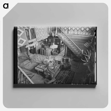アートパネル-Navajo Lodge Living Room
 - ラッセル リー Canvas.