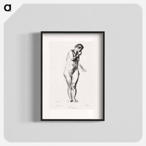 アートポスター-Nude Study with Hand to Mouth
 - ボストン公共図書館 Poster.