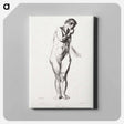 アートパネル-Nude Study with Hand to Mouth
 - ボストン公共図書館 Canvas.