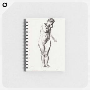 アートメモ帳-Nude Study with Hand to Mouth
 - ボストン公共図書館 Memo.