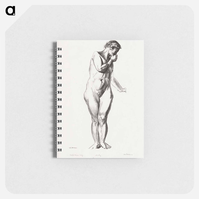 アートメモ帳-Nude Study with Hand to Mouth
 - ボストン公共図書館 Memo.