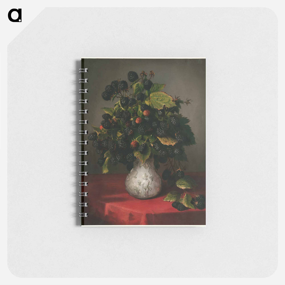 アートメモ帳-Blackberries in a Vase
 - ボストン公共図書館 Memo.