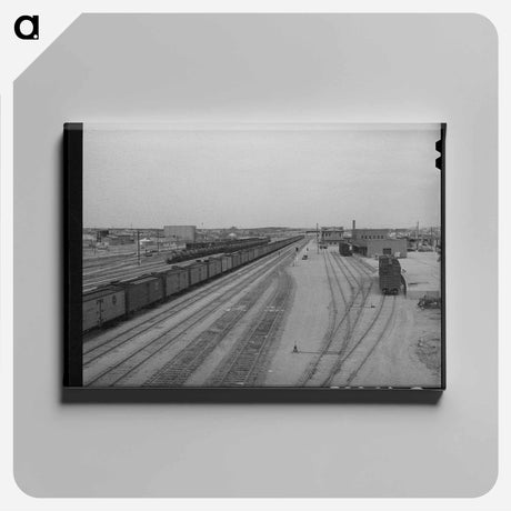 アートパネル-Railroad Yards, Big Spring
 - ラッセル リー Canvas.