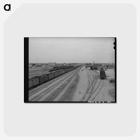 アートポストカード-Railroad Yards, Big Spring
 - ラッセル リー Postcard.