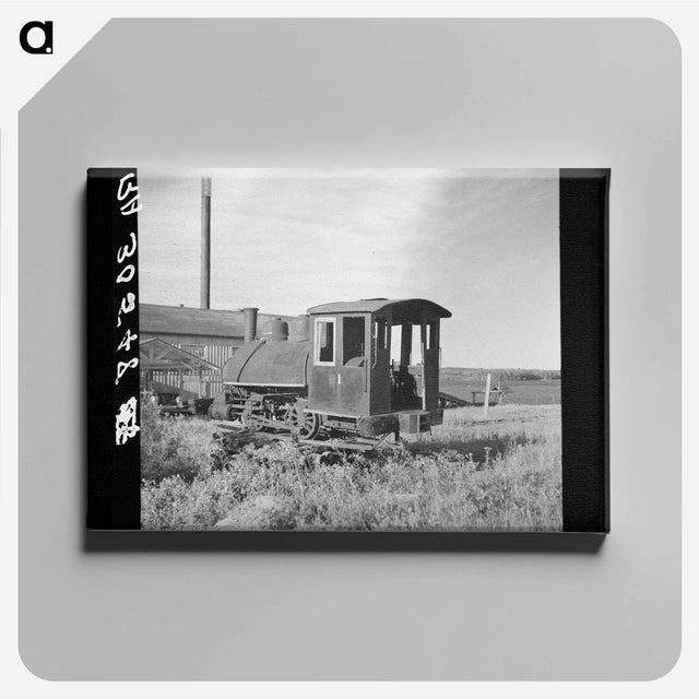 アートパネル-Old Locomotive at Idle Sawmill
 - ラッセル リー Canvas.