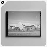 アートパネル-Tent Home at Migratory Farm Labor Camp
 - ラッセル リー Canvas.