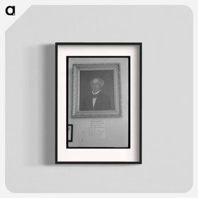アートポスター-Portrait of Sam Houston in the First National Bank
 - ラッセル リー Poster.
