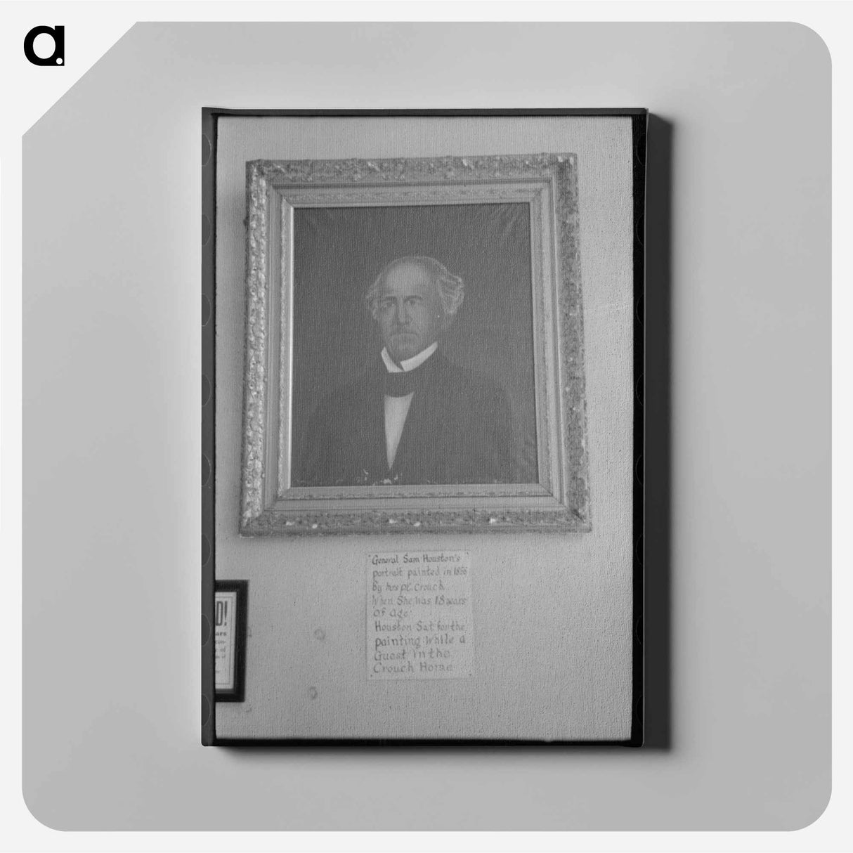 アートパネル-Portrait of Sam Houston in the First National Bank
 - ラッセル リー Canvas.