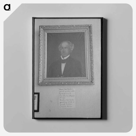 アートパネル-Portrait of Sam Houston in the First National Bank
 - ラッセル リー Canvas.