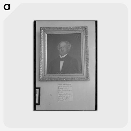 アートポストカード-Portrait of Sam Houston in the First National Bank
 - ラッセル リー Postcard.