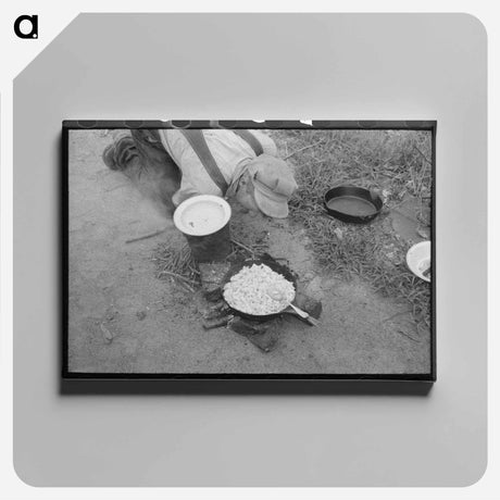 アートパネル-Migrant Family's Supper
 - ラッセル リー Canvas.