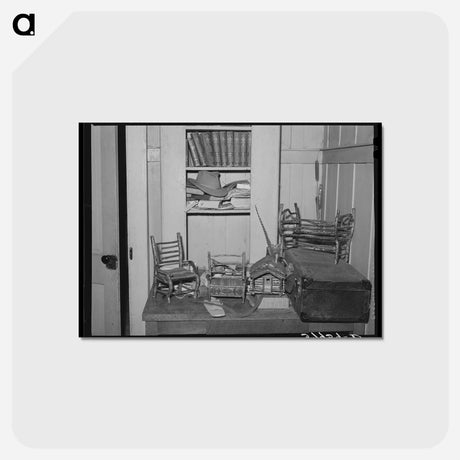 アートポストカード-Miniature Furniture
 - ラッセル リー Postcard.