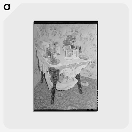アートポストカード-Taos County Farm Home
 - ラッセル リー Postcard.