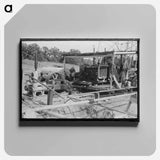 アートパネル-Rotary Rig, Seminole Oil Field
 - ラッセル リー Canvas.