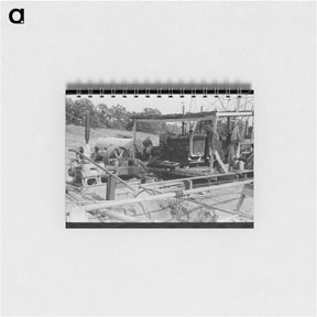 アートメモ帳-Rotary Rig, Seminole Oil Field
 - ラッセル リー Memo.