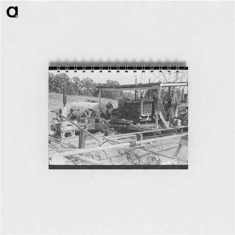 アートメモ帳-Rotary Rig, Seminole Oil Field
 - ラッセル リー Memo.