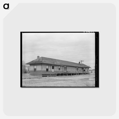 アートポストカード-Railroad Station, Mound Bayou
 - ラッセル リー Postcard.