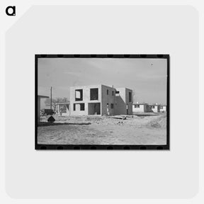 アートポストカード-Jersey Homesteads Under Construction
 - ラッセル リー Postcard.