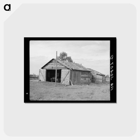 アートポストカード-Gemmel Lumber Camp
 - ラッセル リー Postcard.