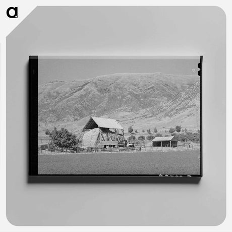 アートパネル-Hay Barn, Wasatch Mountains
 - ラッセル リー Canvas.