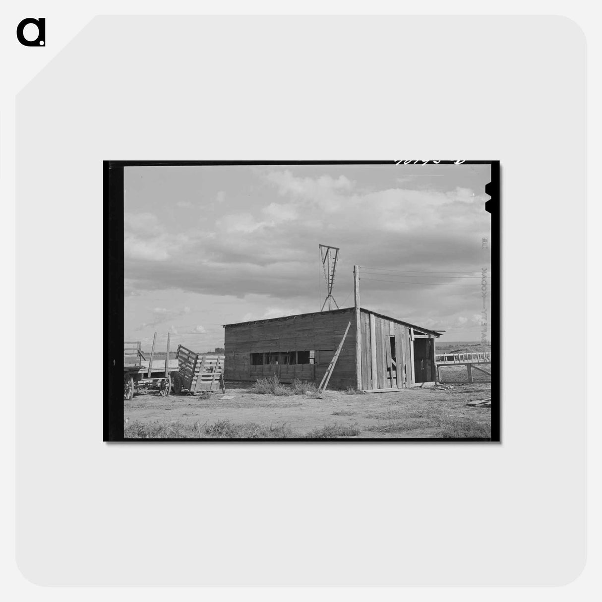 アートポストカード-Yakima County Barn Facilities
 - ラッセル リー Postcard.