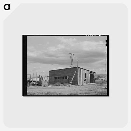 アートポストカード-Yakima County Barn Facilities
 - ラッセル リー Postcard.