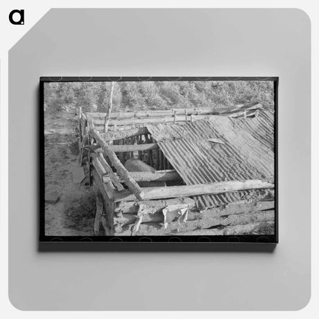 アートパネル-Hogpen Construction
 - ラッセル リー Canvas.