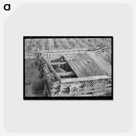 アートポストカード-Hogpen Construction
 - ラッセル リー Postcard.