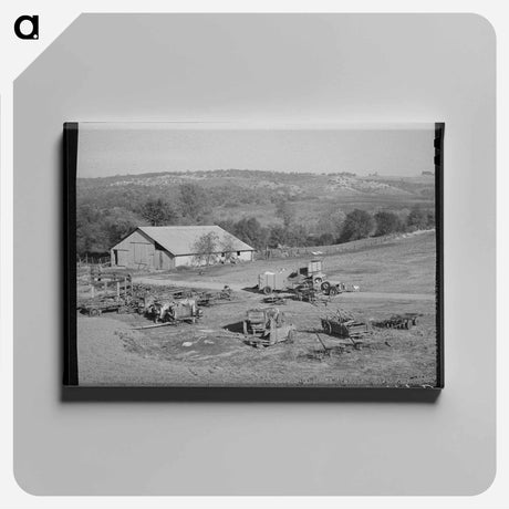 アートパネル-Placer County Barn
 - ラッセル リー Canvas.