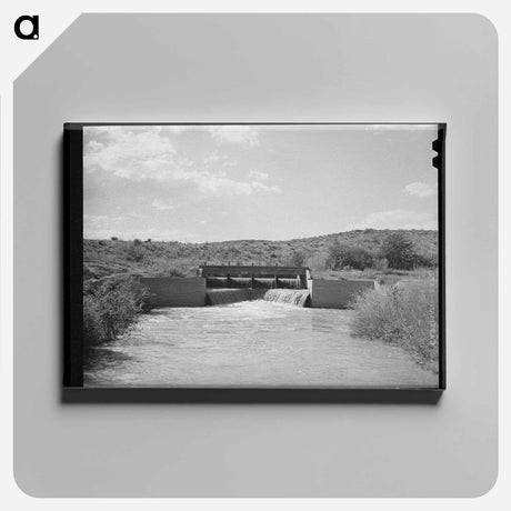アートパネル-Irrigation Canal, New Mexico
 - ラッセル リー Canvas.