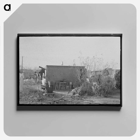 アートパネル-Mesquite Camp, Texas
 - ラッセル リー Canvas.