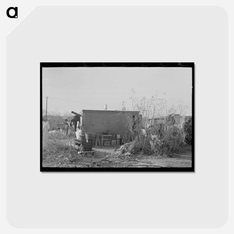 アートポストカード-Mesquite Camp, Texas
 - ラッセル リー Postcard.